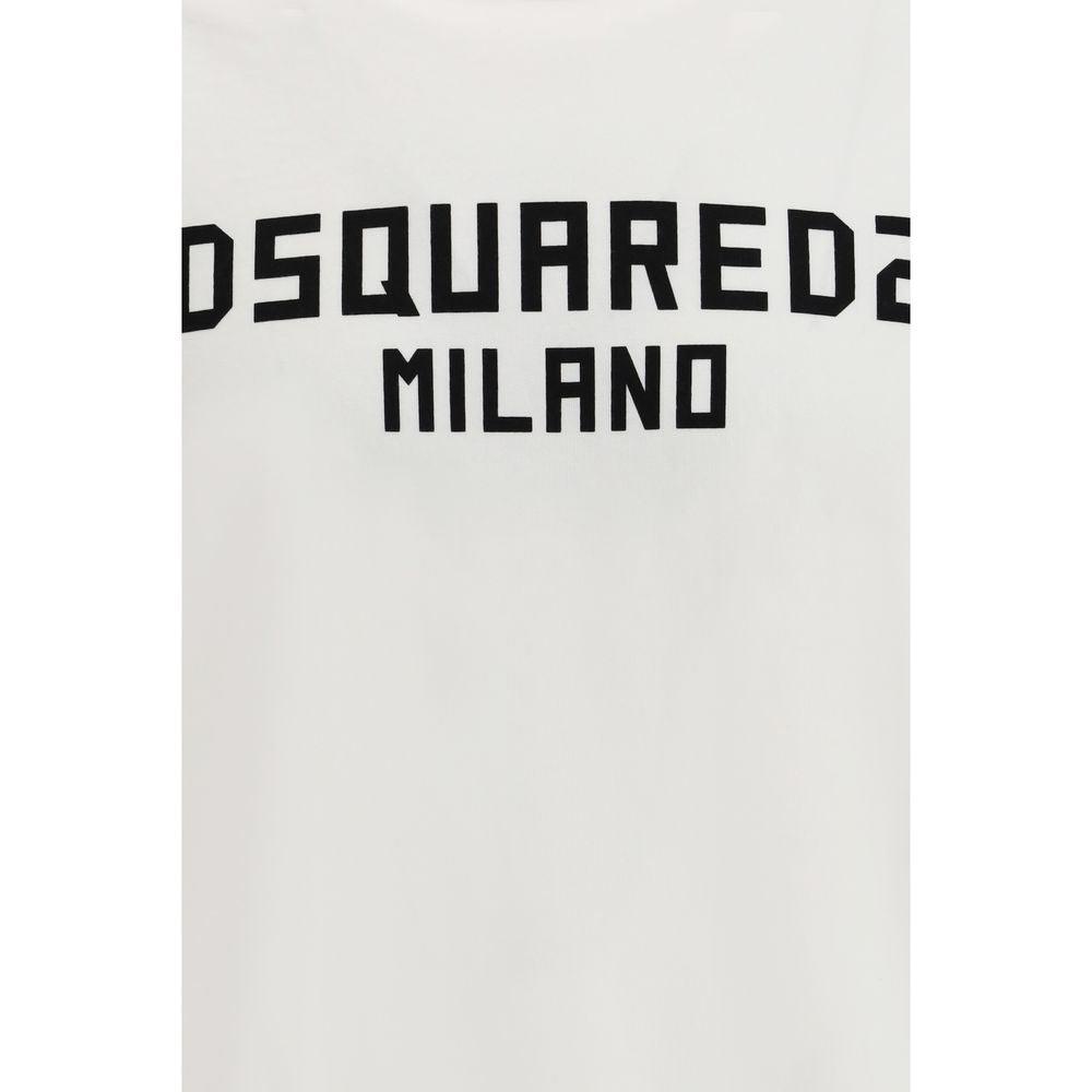 Dsquared² Weißes Baumwoll-T-Shirt-3