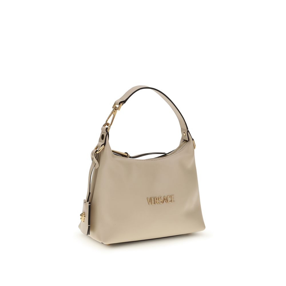 Versace Beige Calf Leather Bos Taurus Handbag-2
