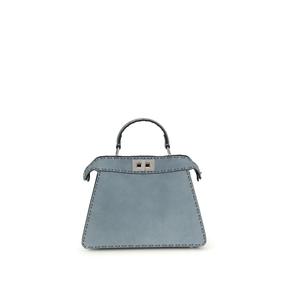 Fendi Handtasche aus blauem Kalbsleder Bos Taurus-1