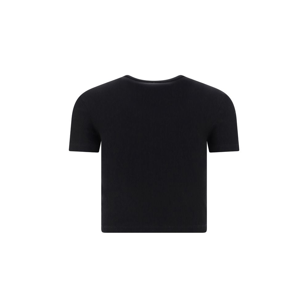 Fendi Schwarzes Baumwoll-T-Shirt-2