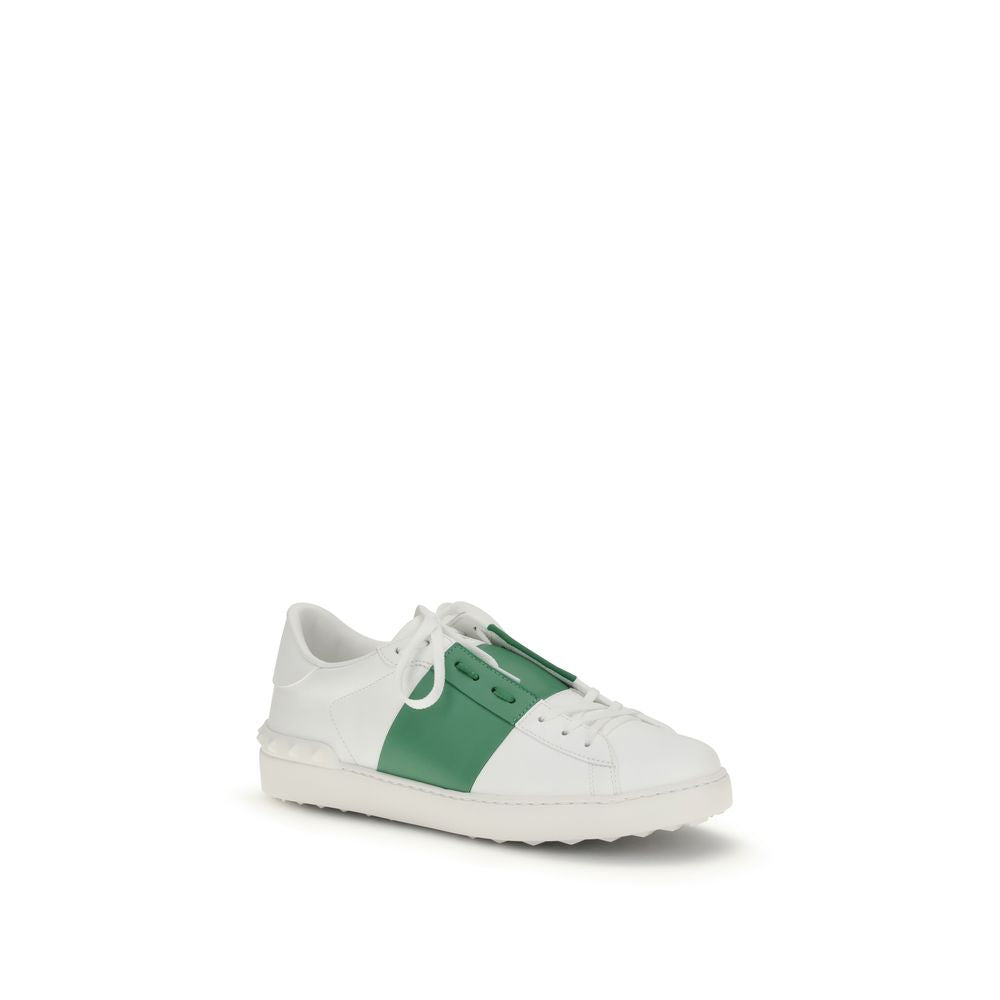 Valentino Garavani Weiße Low-Top-Sneaker aus Kalbsleder Bos Taurus-2