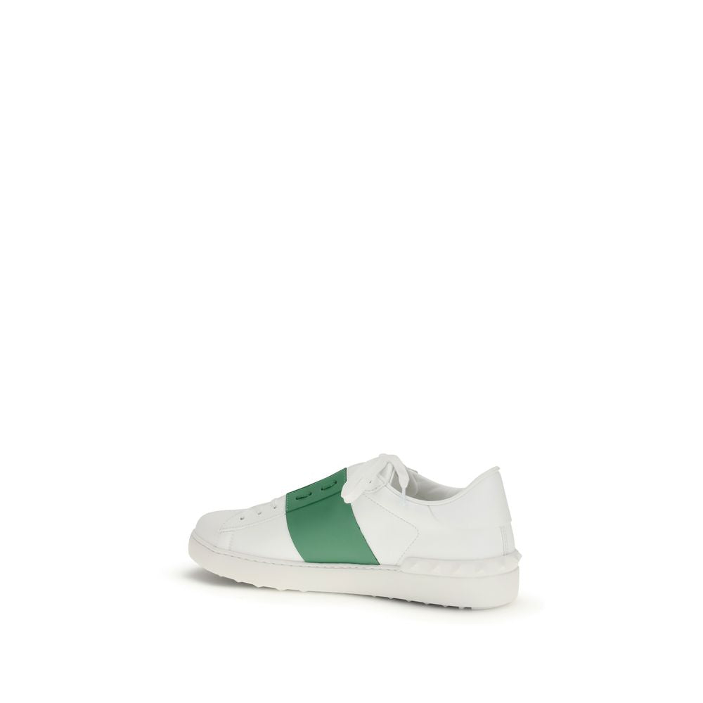 Valentino Garavani Weiße Low-Top-Sneaker aus Kalbsleder Bos Taurus-3