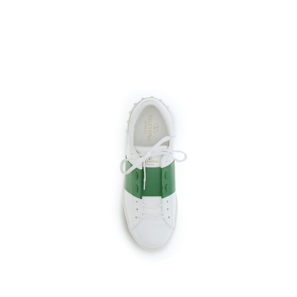 Valentino Garavani Weiße Low-Top-Sneaker aus Kalbsleder Bos Taurus-4