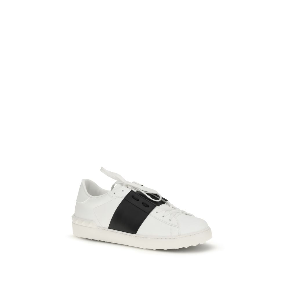 Valentino Garavani Weiße Low-Top-Sneaker aus Kalbsleder Bos Taurus-2