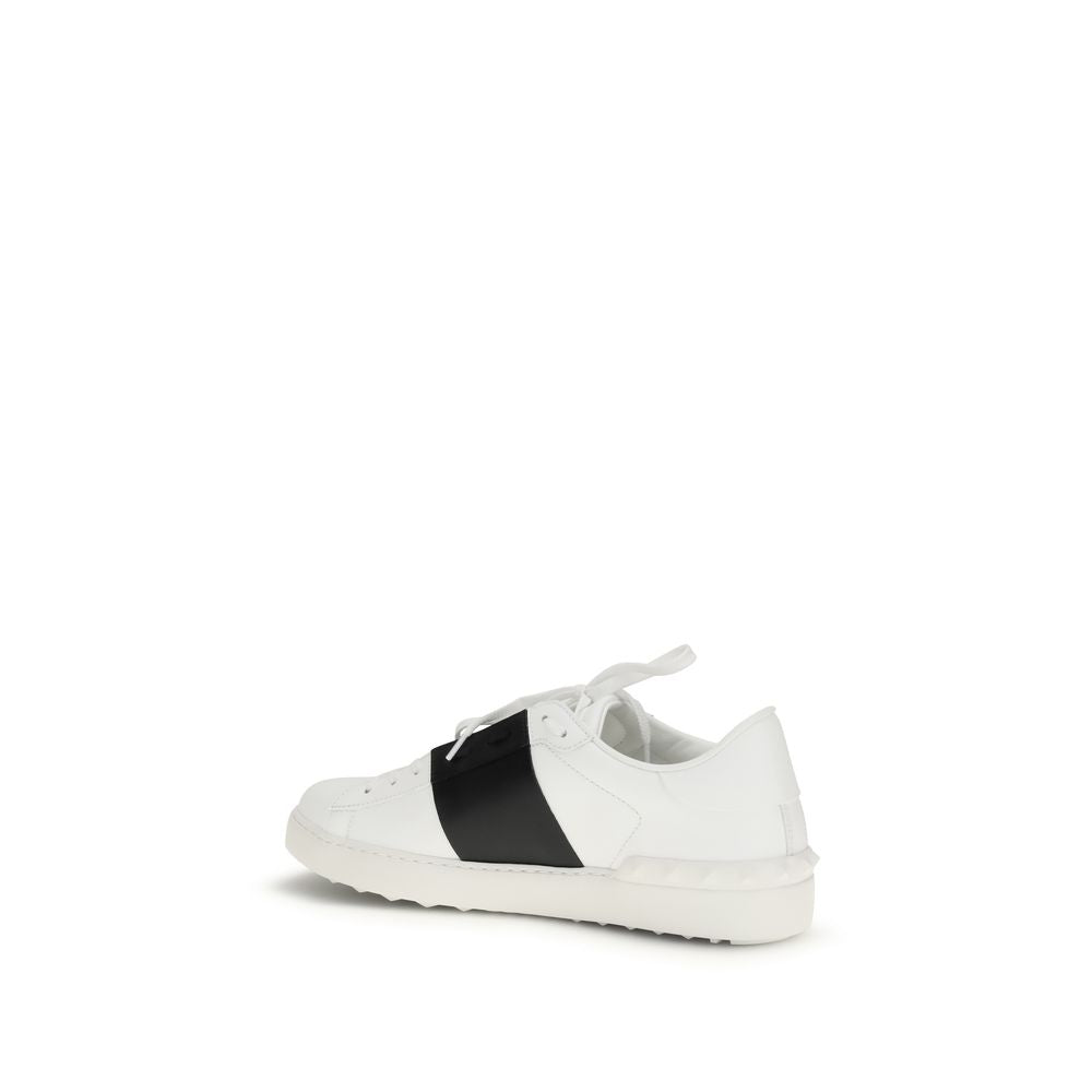 Valentino Garavani Weiße Low-Top-Sneaker aus Kalbsleder Bos Taurus-3
