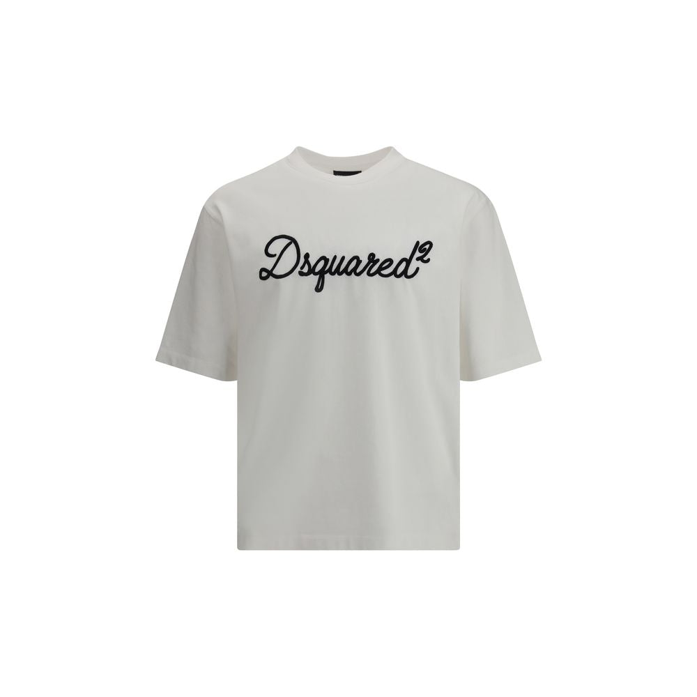 Dsquared² White Cotton T-Shirt-1