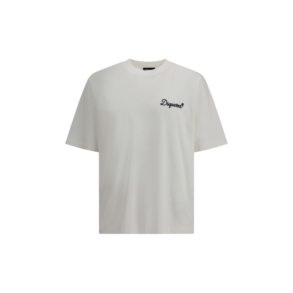 Dsquared² White Cotton T-Shirt-1