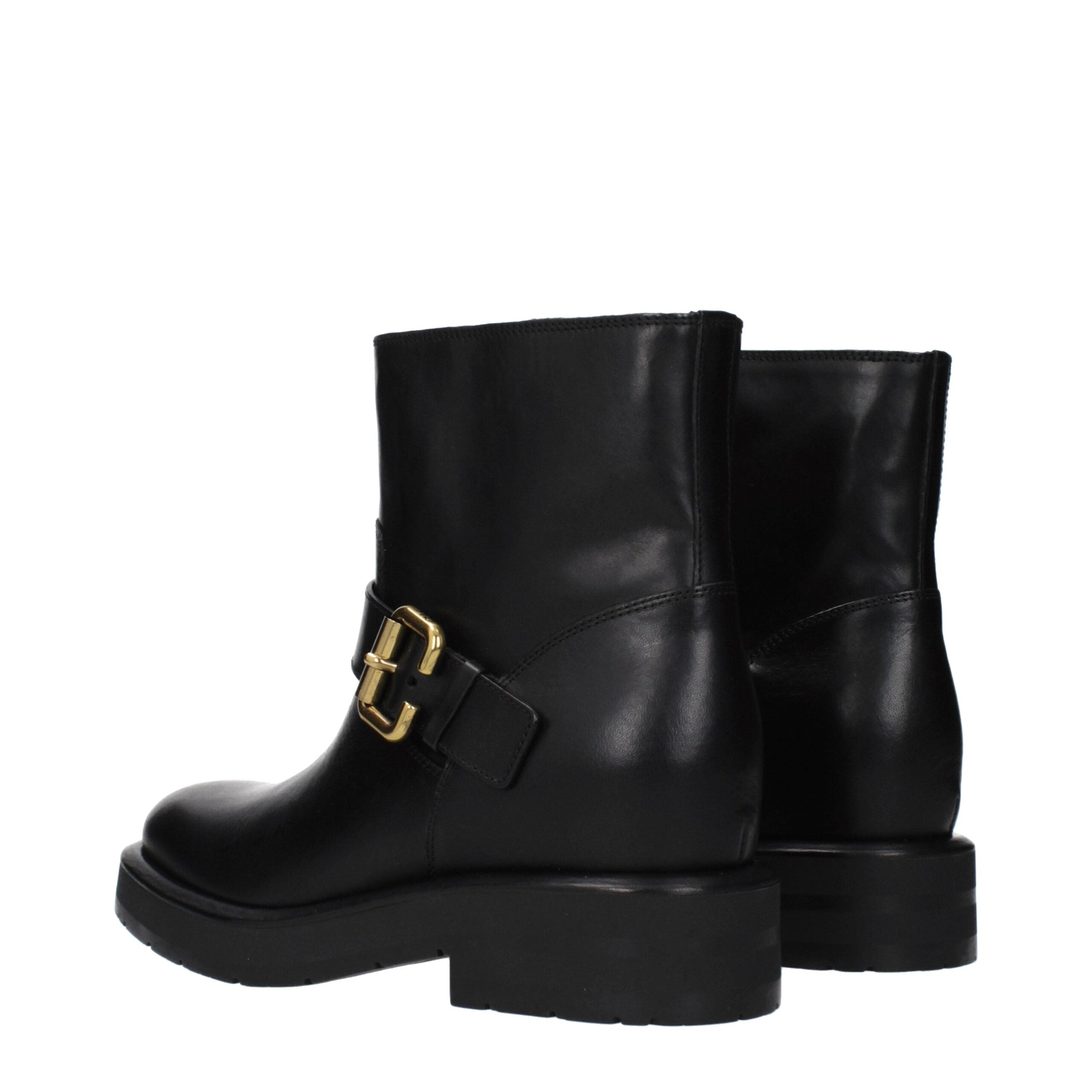 Chloé Schwarze Leder-Stiefeletten-4