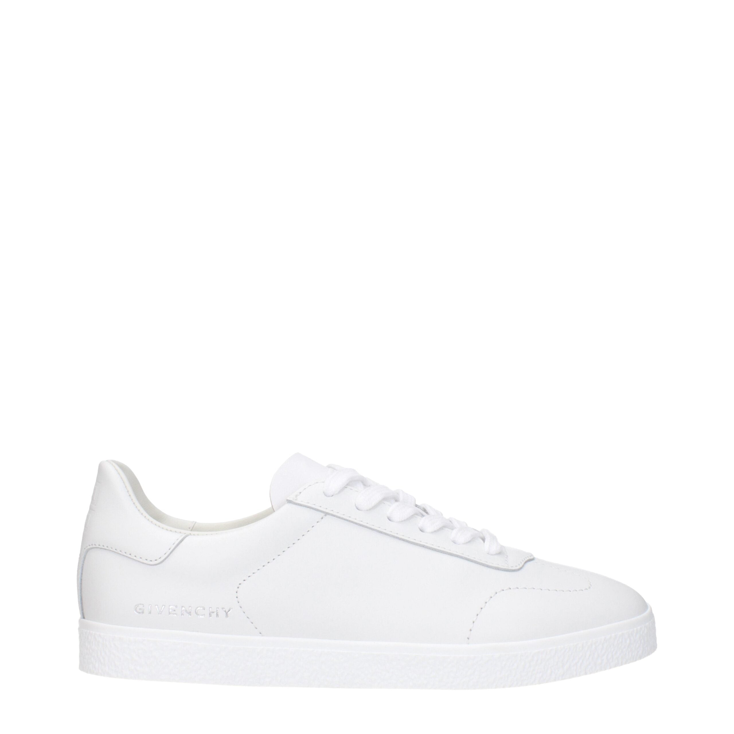 Givenchy White Leather Low-Top Sneakers-1