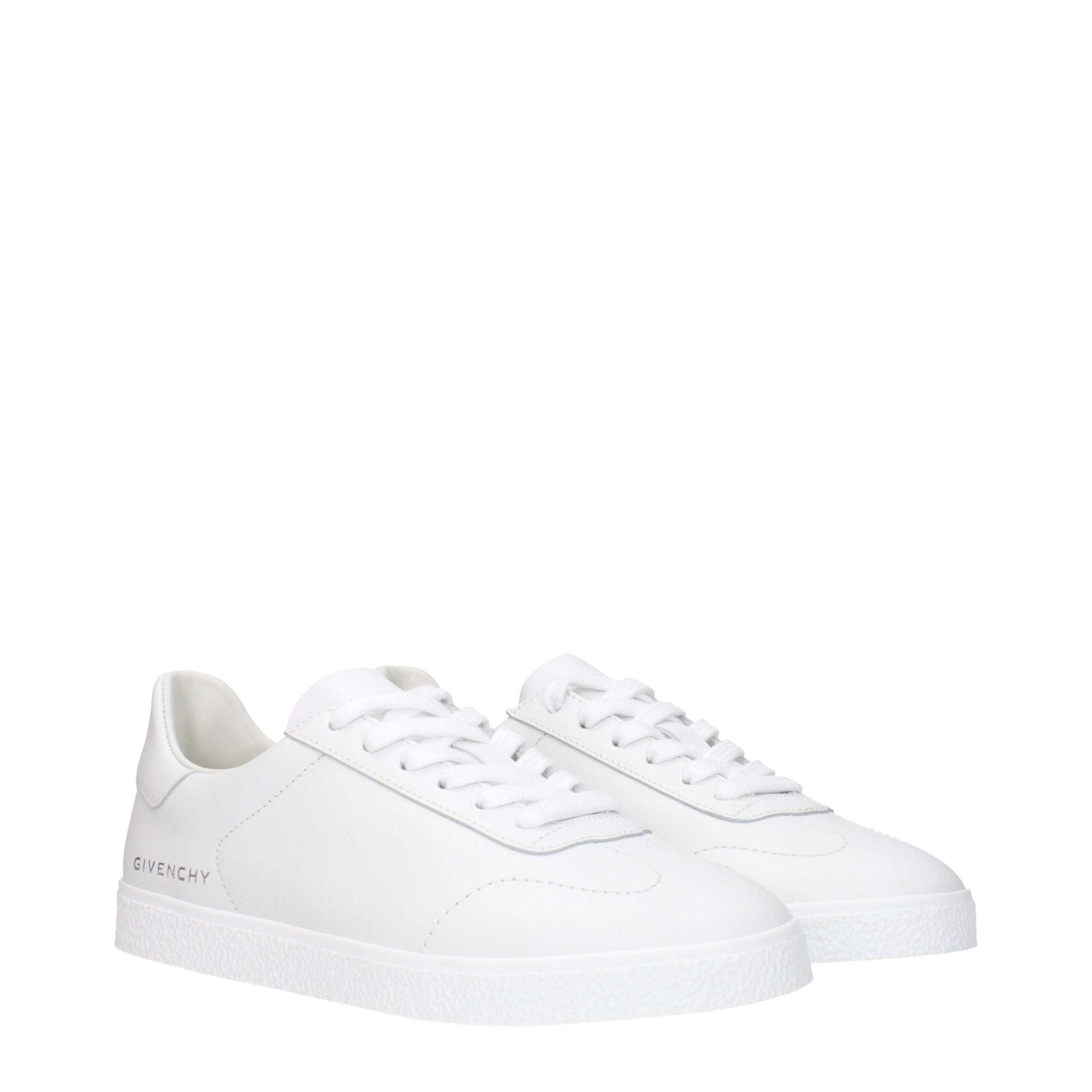 Givenchy White Leather Low-Top Sneakers-2