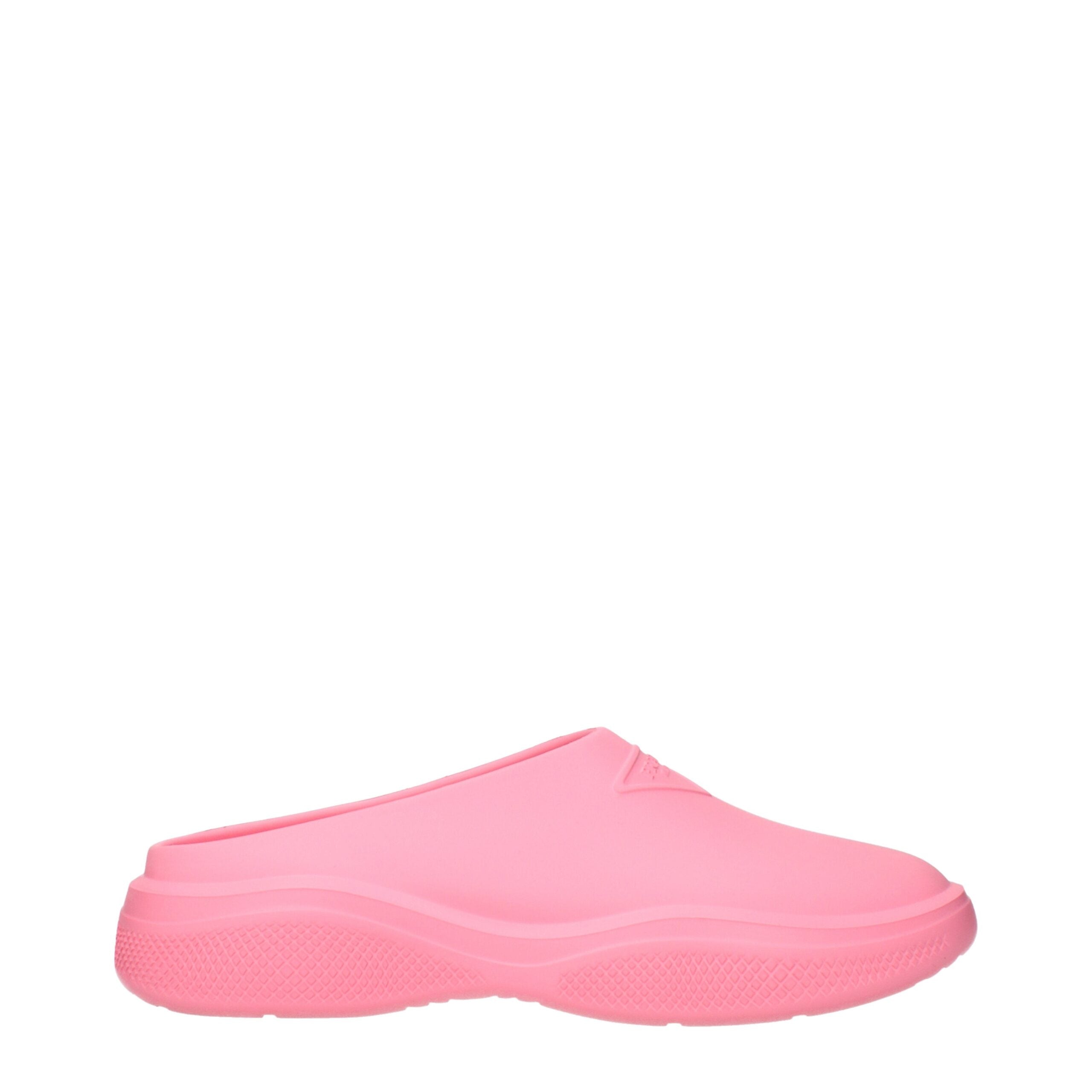 Prada Pink Cotton Slippers-1
