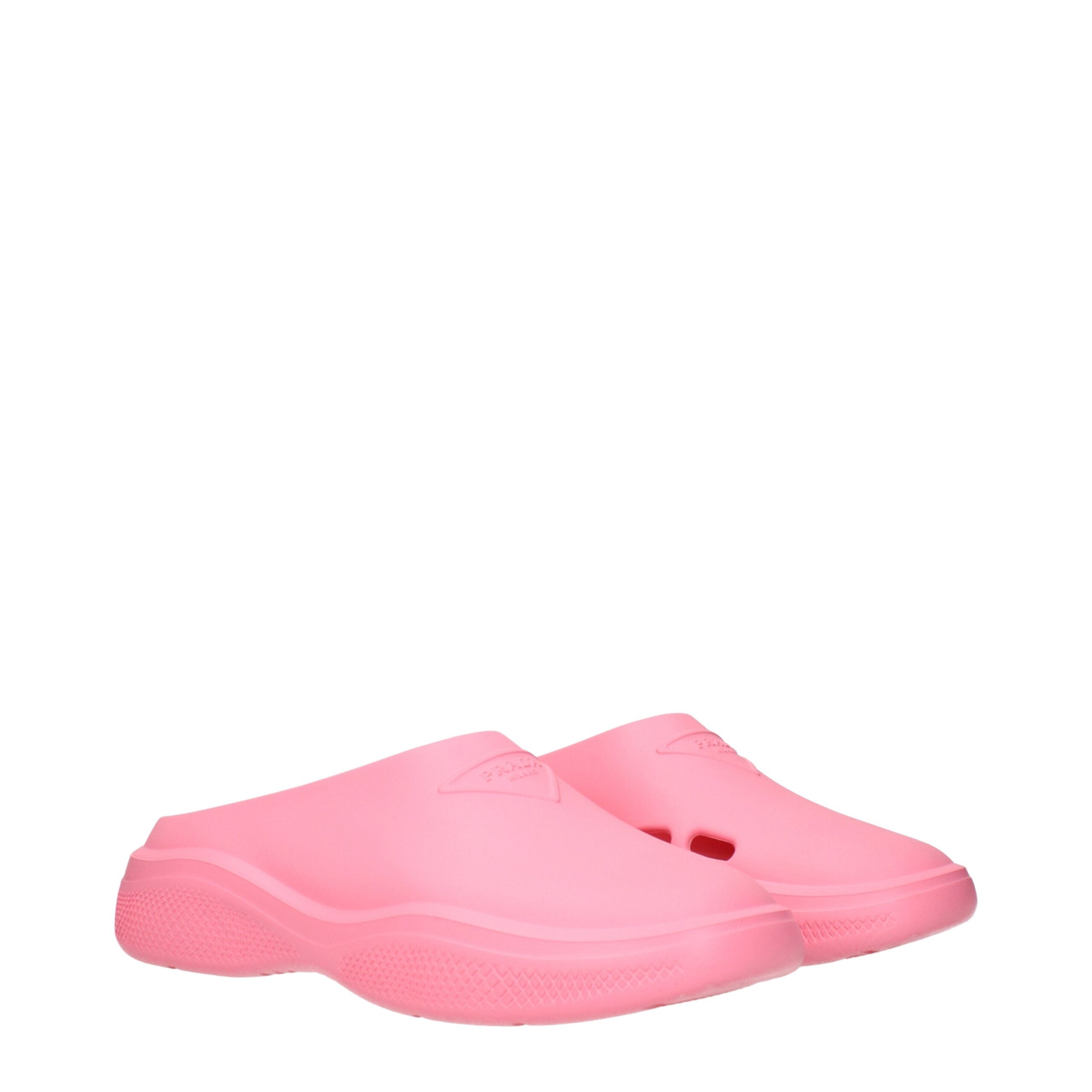 Prada Pink Cotton Slippers-2