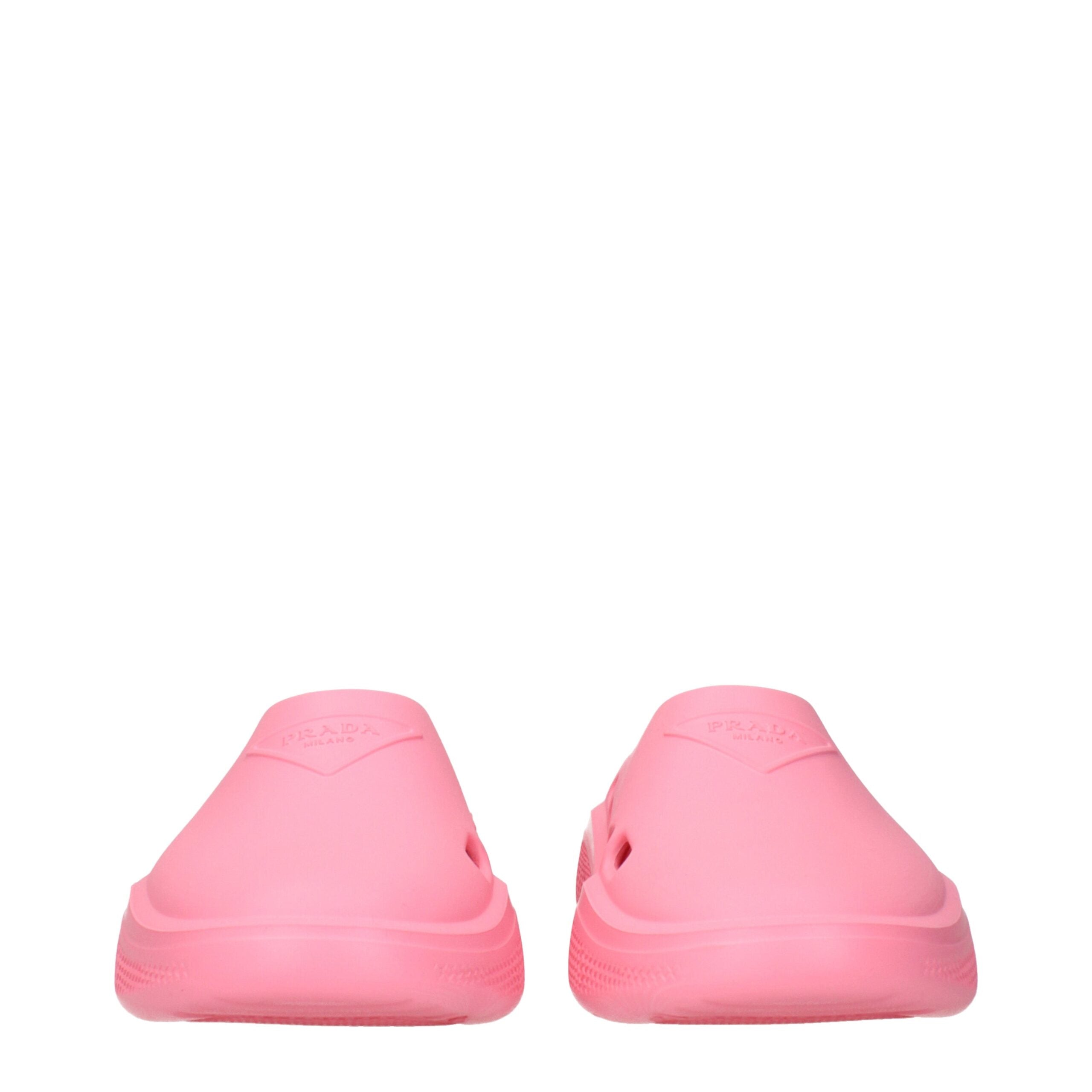 Prada Pink Cotton Slippers-3