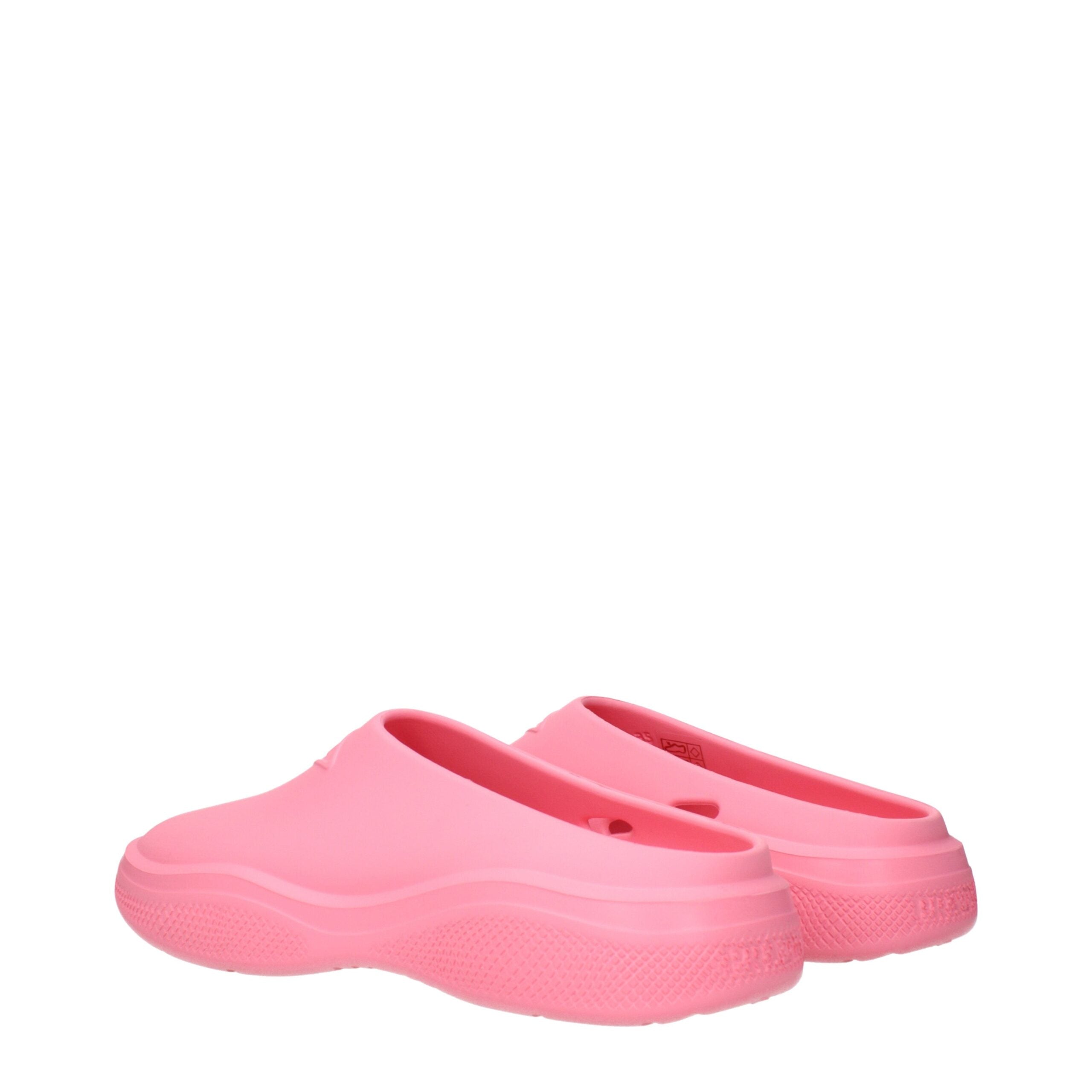 Prada Pink Cotton Slippers-4