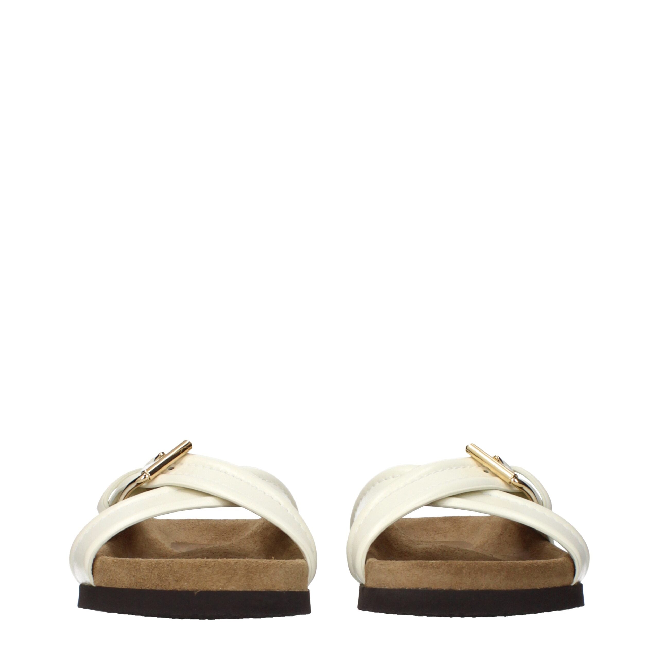Valentino Garavani Beige Leder-Slipper-3