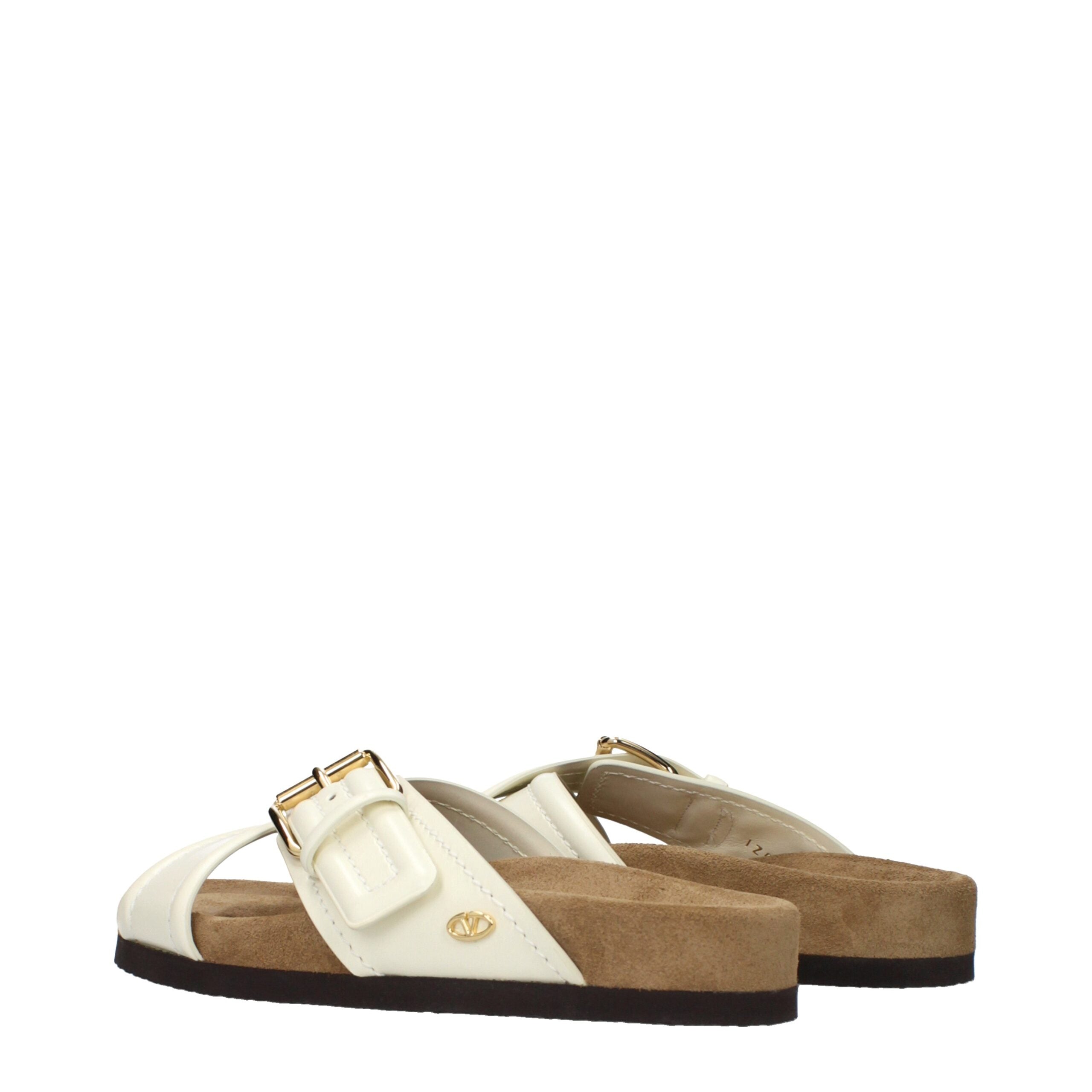 Valentino Garavani Beige Leder-Slipper-4