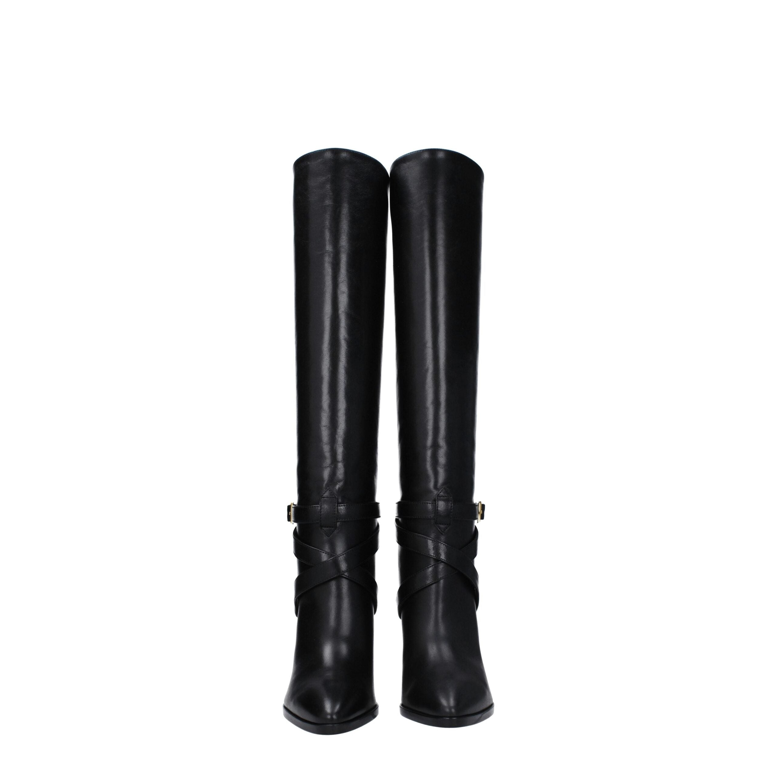 Celine Black leather boots-3