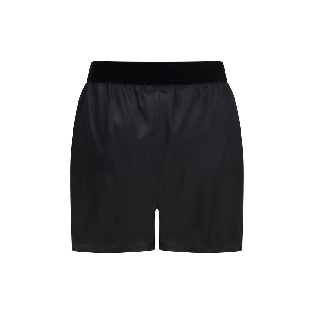 Tom Ford Schwarze Bermuda-Shorts aus Seide-2