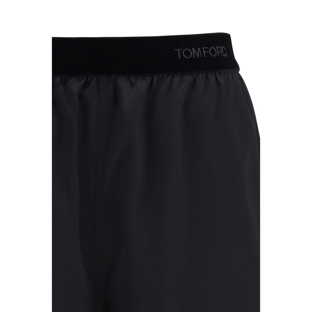 Tom Ford Schwarze Bermuda-Shorts aus Seide-3