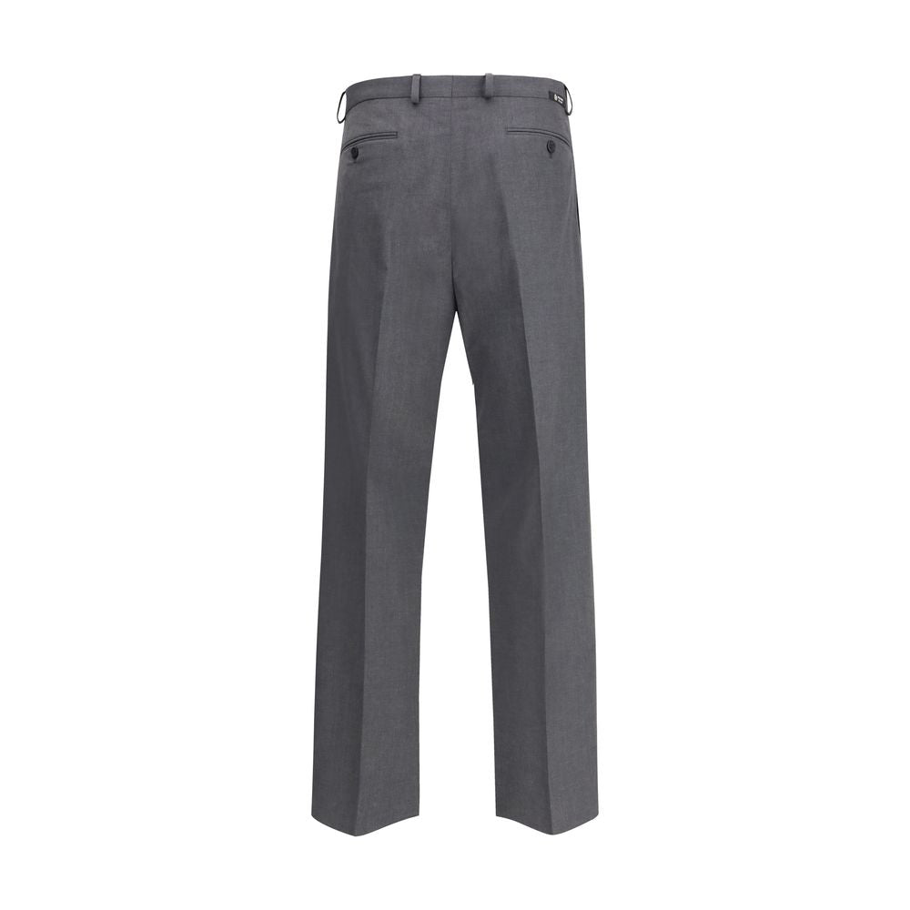 Prada Graue Flanell-Wollhose-2