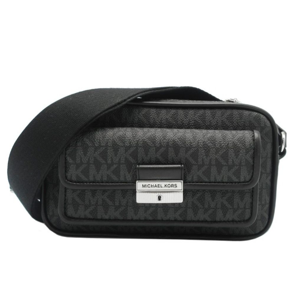 Michael Kors Black Canvas Shoulder Bag-1