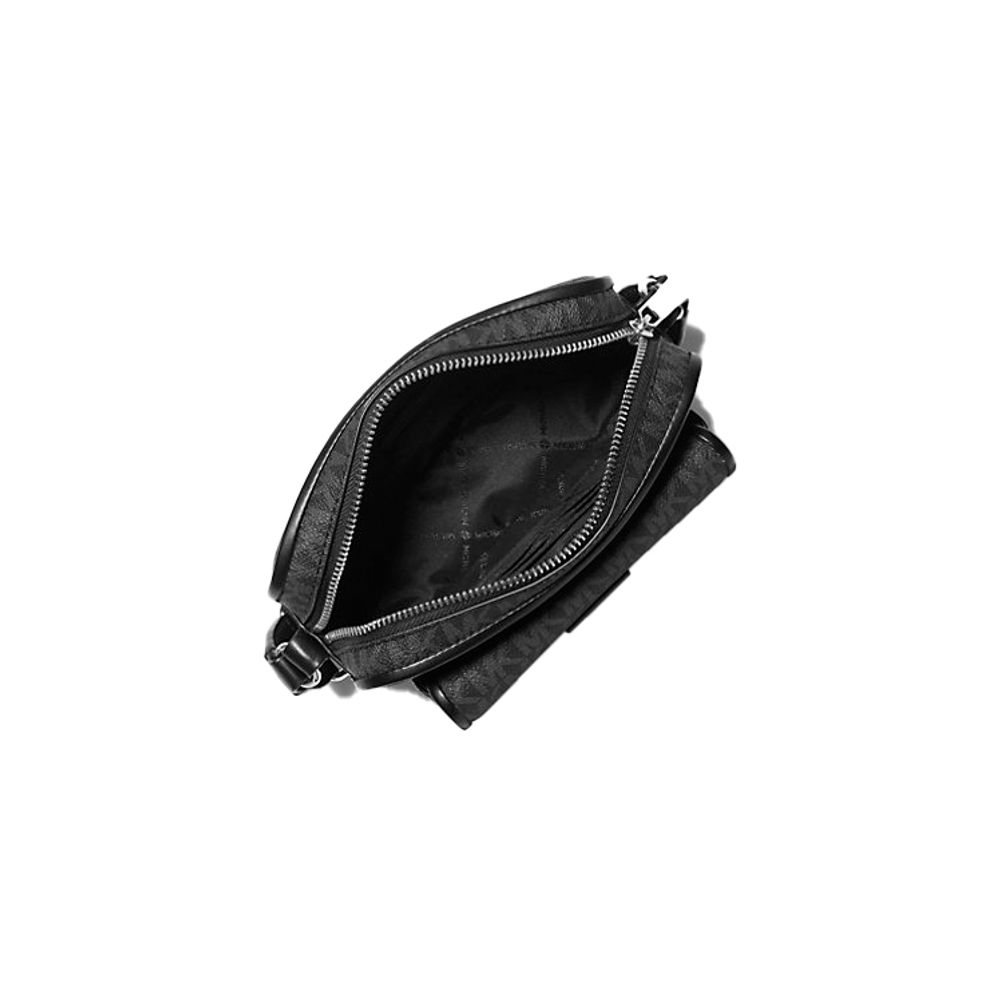 Michael Kors Black Canvas Shoulder Bag-3