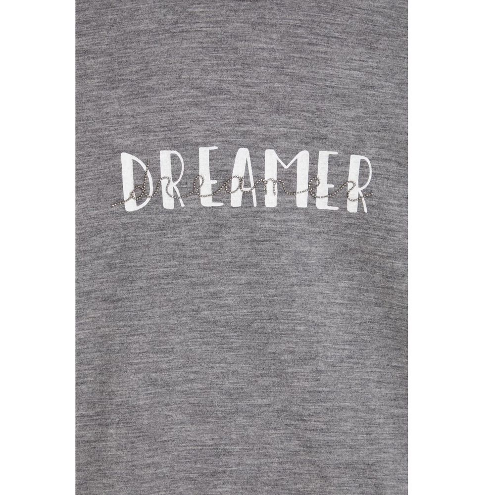 Brunello Cucinelli Grey Elastane T-Shirt-4