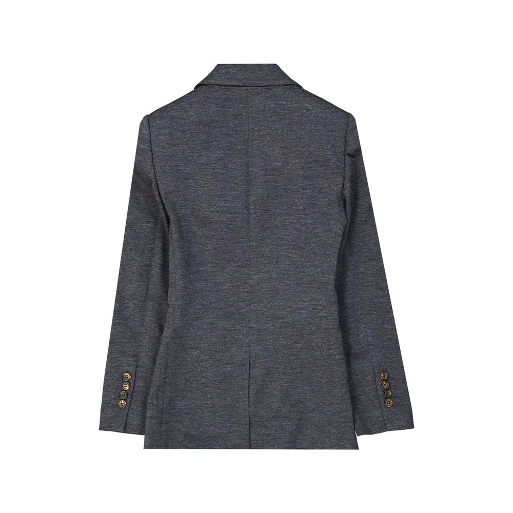 Brunello Cucinelli Grauer Wollblazer-2