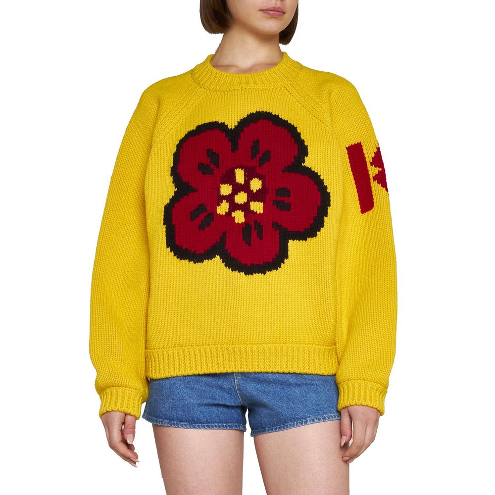 Kenzo Zweifarbiger Baumwollpullover-2