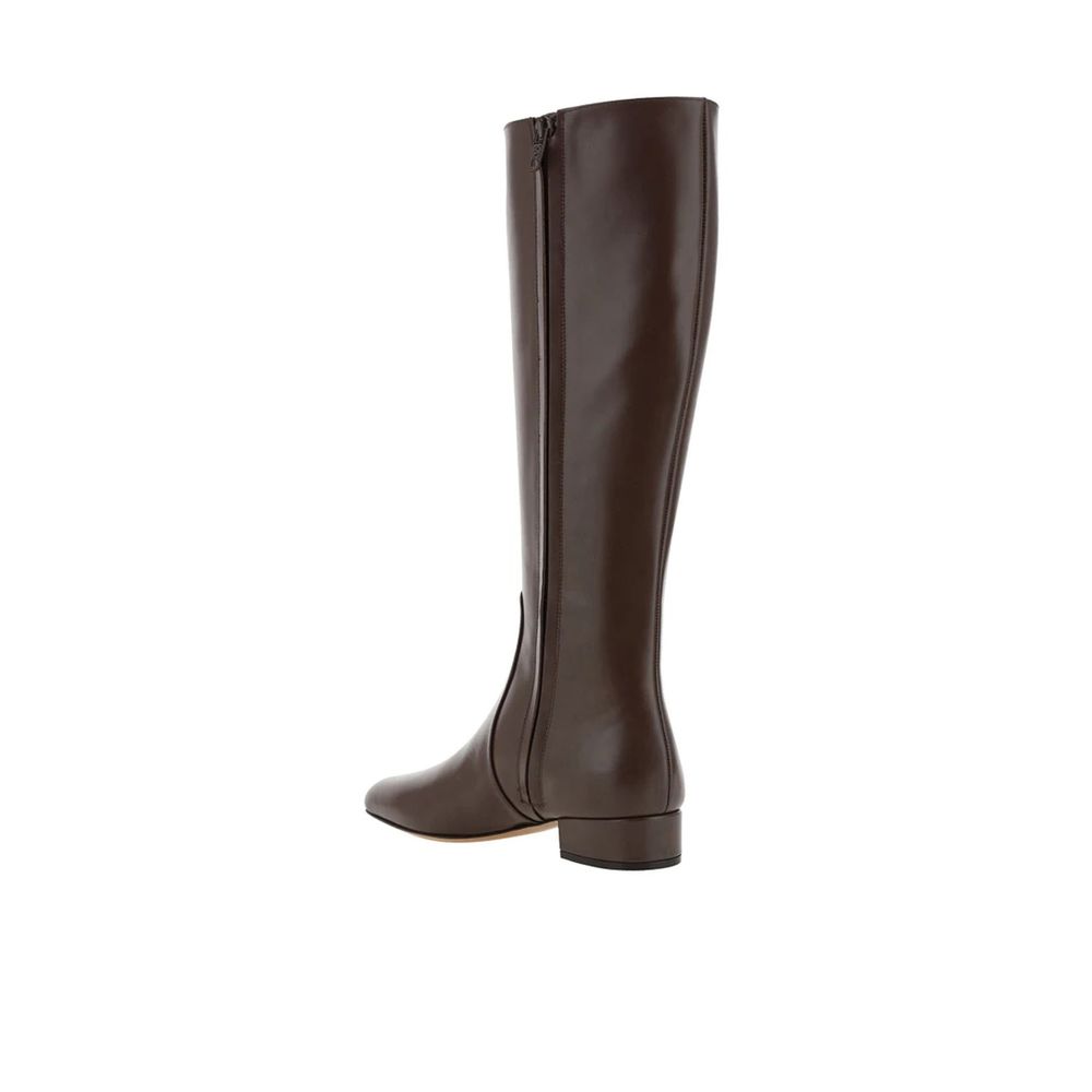 Valentino Garavani Brown Calfskin Boots-3