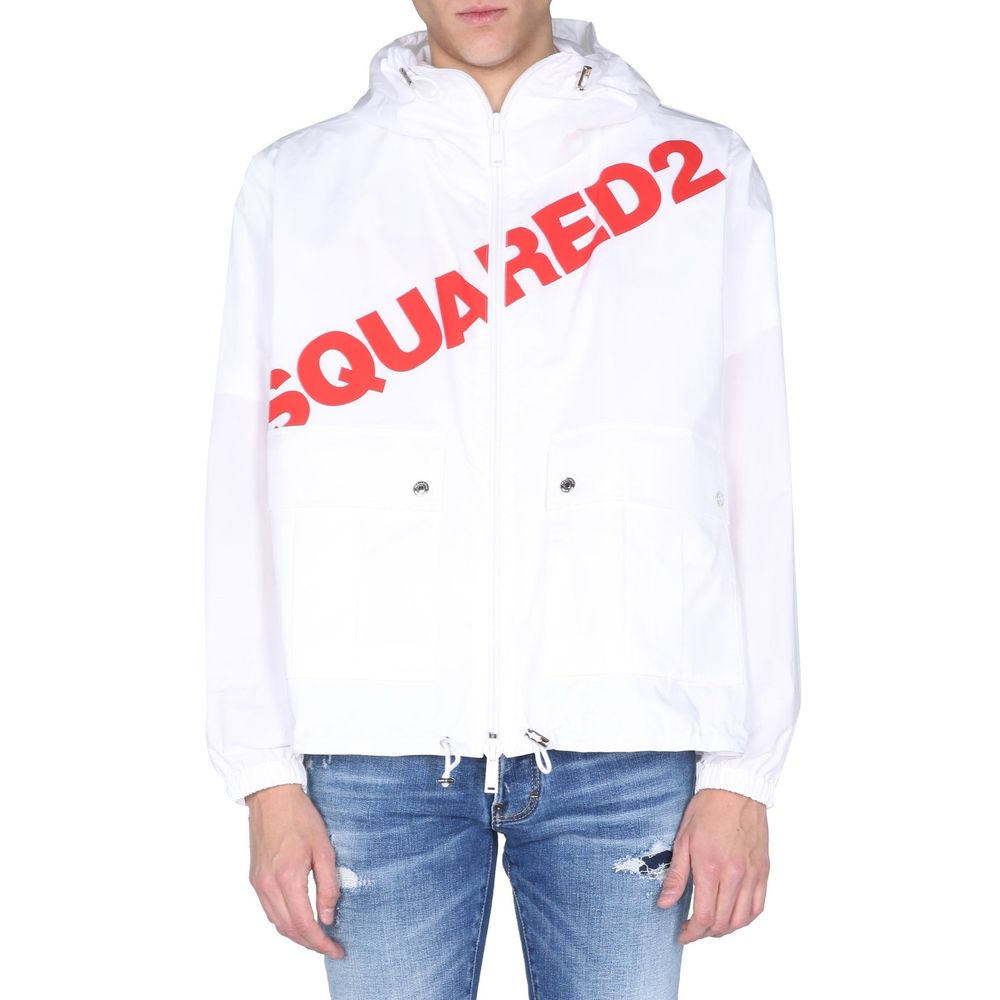 Dsquared² Weiße Baumwoll-Strickjacke-2