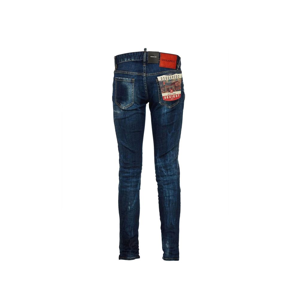 Dsquared² Blue Cotton Slim-Fit Jeans-2