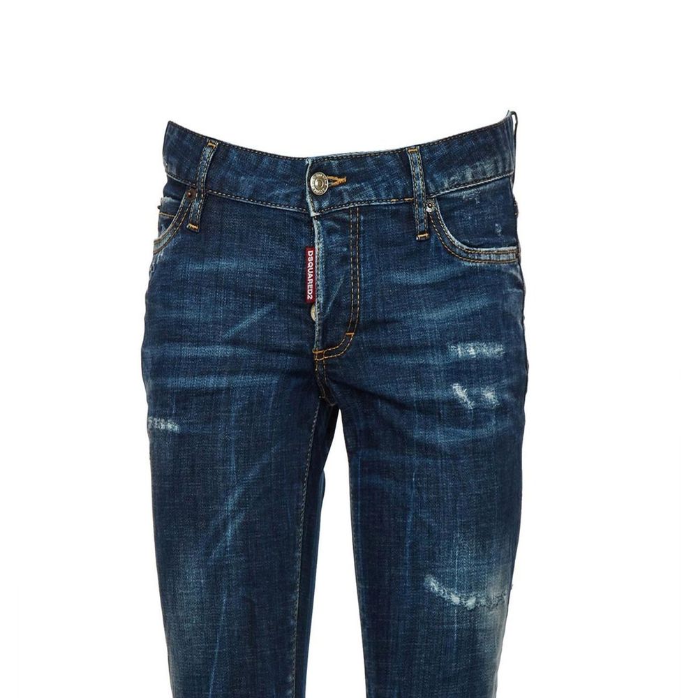 Dsquared² Blue Cotton Slim-Fit Jeans-3