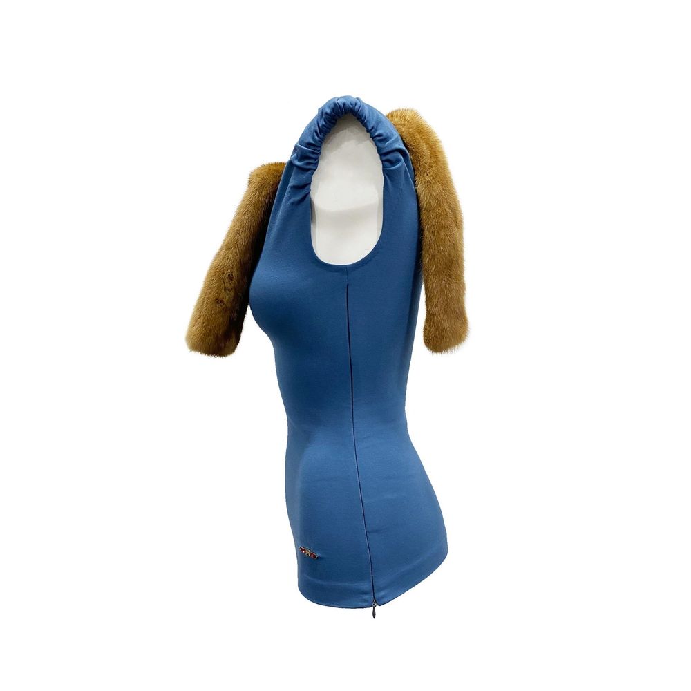 Dsquared² Blue Viscose Tank Tops-3