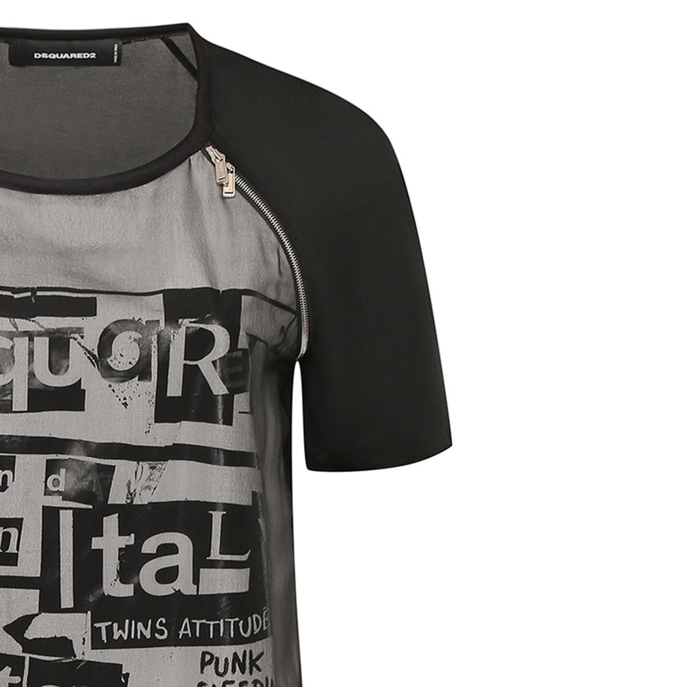 Dsquared² Black Silk Everyday Dress-4