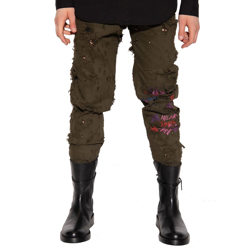 Dsquared² Two-Tone Cotton Tracksuit Bottoms-2