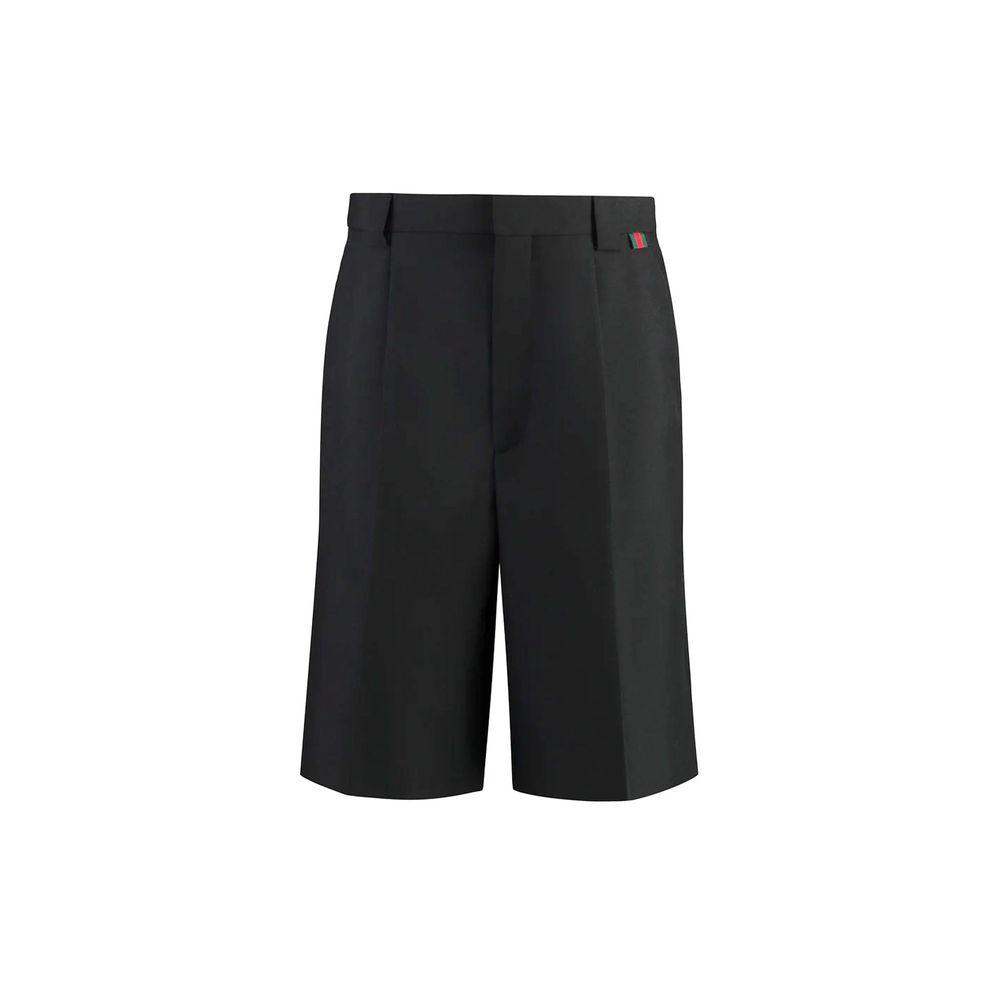 Gucci Black Polyester Bermuda Shorts-1