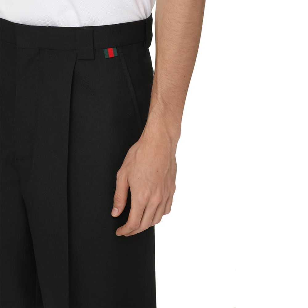 Gucci Black Polyester Bermuda Shorts-4