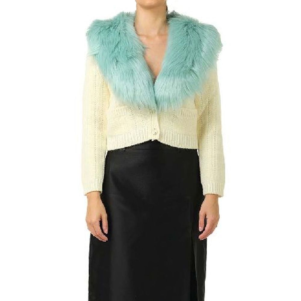 Gucci White Wool Cardigan-2