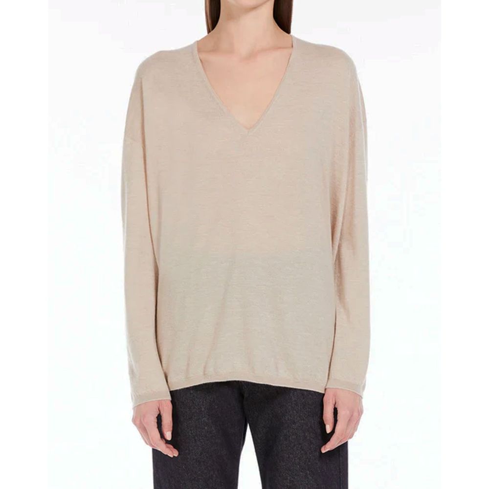 Max Mara Beiger Kaschmirpullover-2