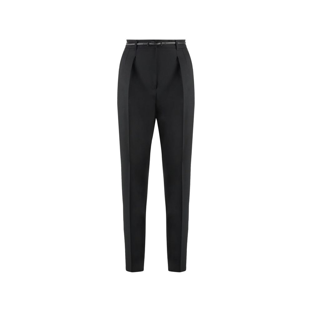 Max Mara Black Elastane Trousers