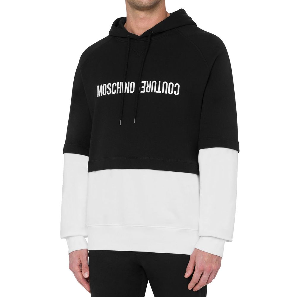 Moschino Schwarzer Baumwoll-Sweatshirt-2