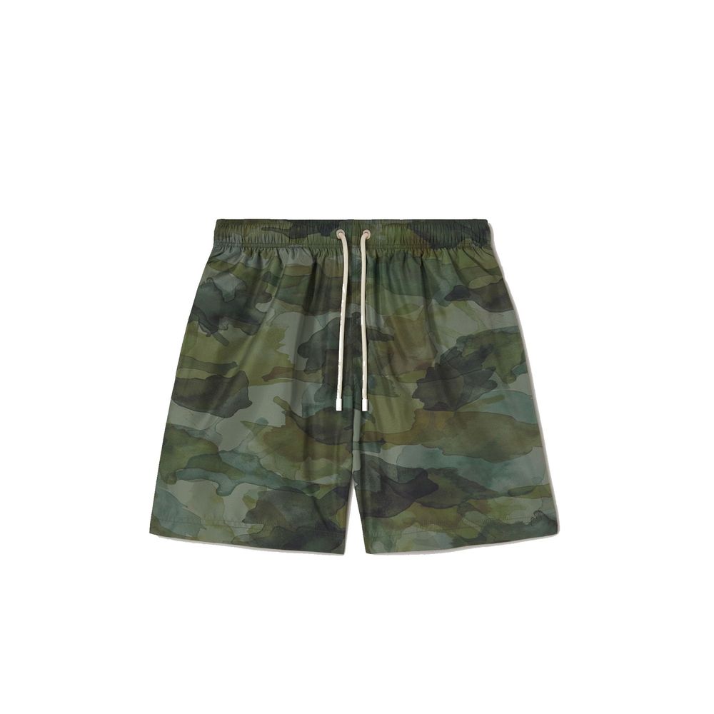 Palm Angels Bicolor Polyester Swim Shorts-1