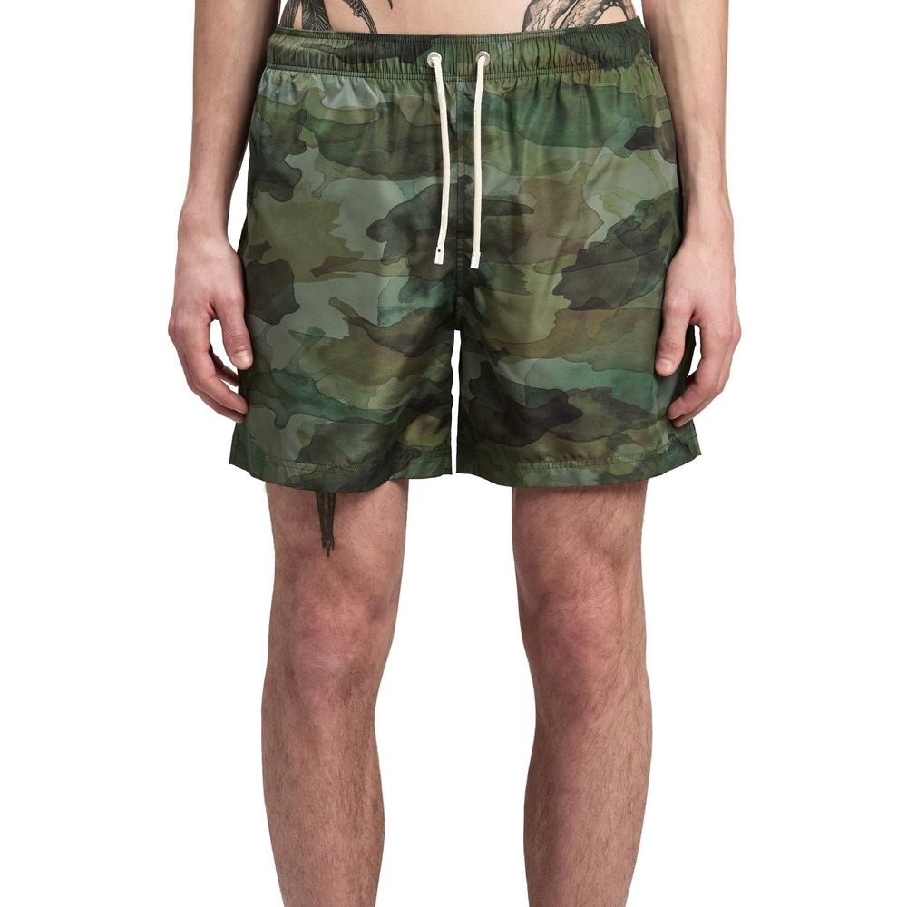 Palm Angels Bicolor Polyester Swim Shorts-2