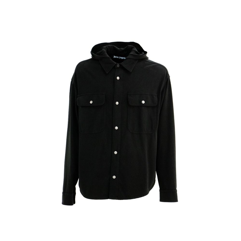 Palm Angels Black Denim Shirt-1