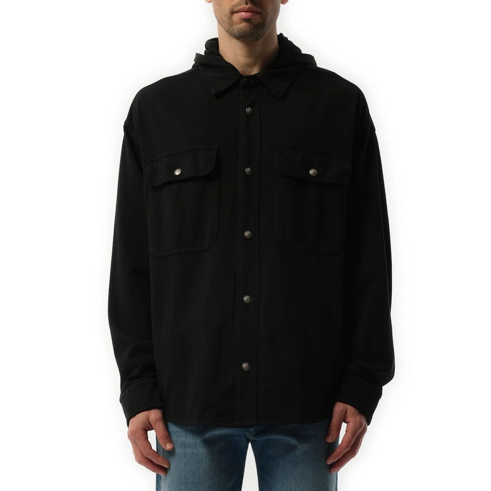 Palm Angels Black Denim Shirt-2