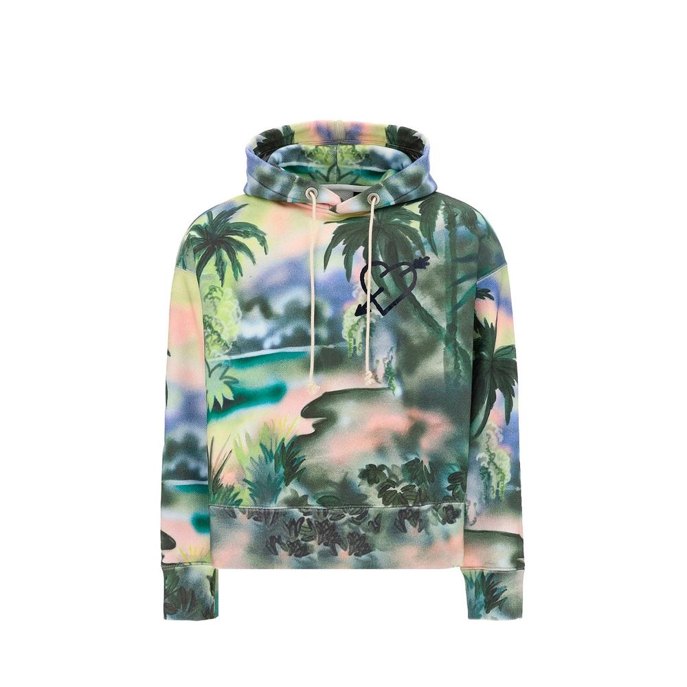 Palm Angels Zweifarbiger Baumwollpullover-1
