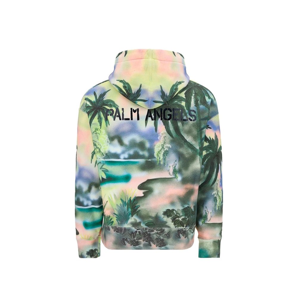 Palm Angels Zweifarbiger Baumwollpullover-2
