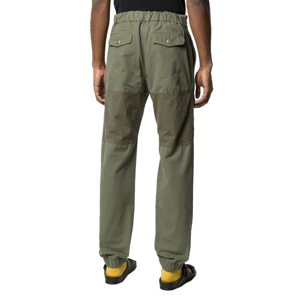 Palm Angels Two-Tone Cotton Cargo Trousers-3