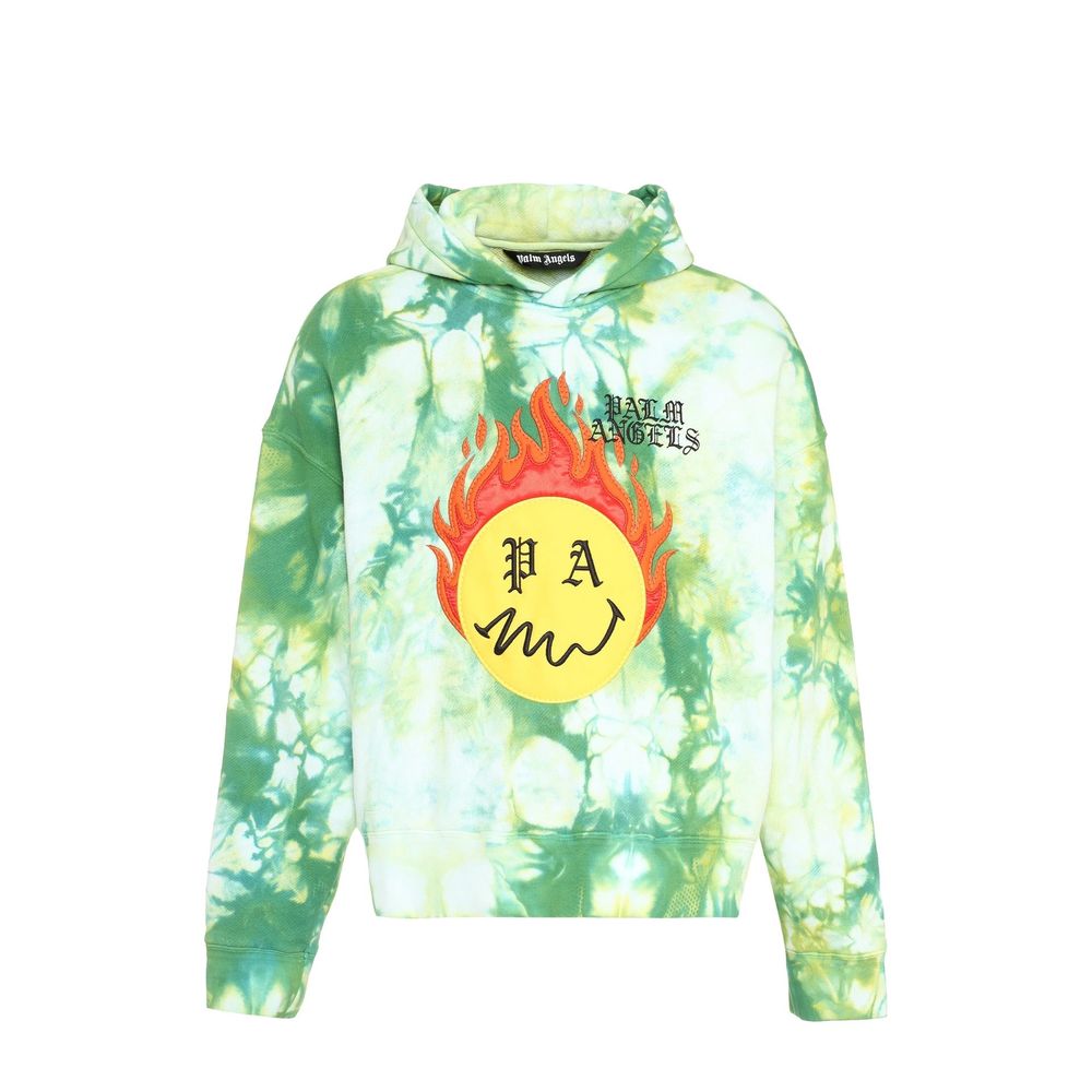 Palm Angels Two-Tone Cotton Sweatshirt-1
